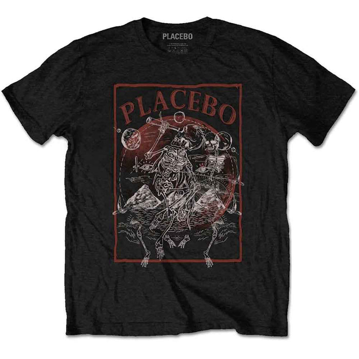 Placebo Astro Skeletons Black X-Large Unisex T-Shirt