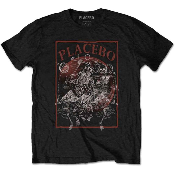 Placebo Astro Skeletons Black Large Unisex T-Shirt
