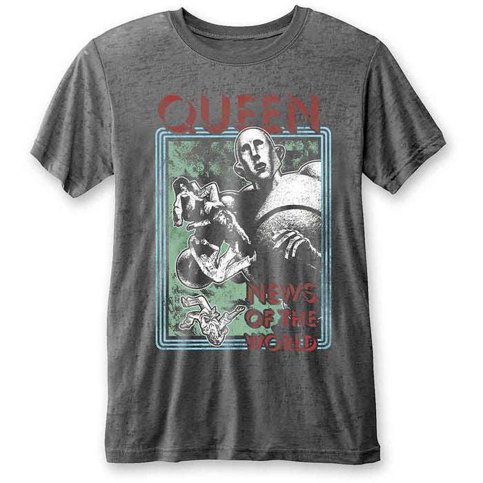 Queen News Of The World Charcoal X-Large Unisex T-Shirt