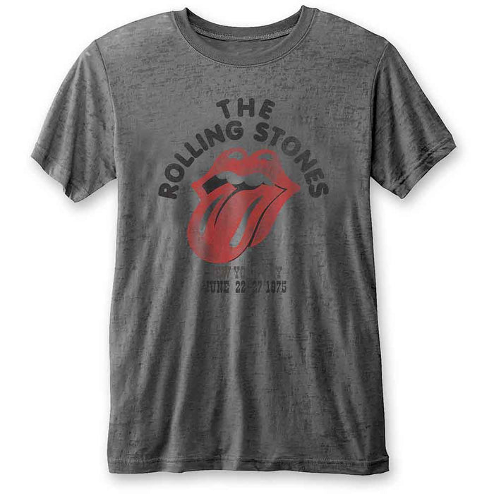 Rolling Stones NYC 75 Charcoal Large Unisex T-Shirt