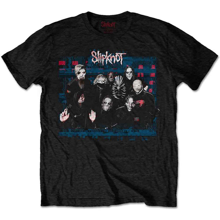 Slipknot WANYK Glitch Group Black Large Unisex T-Shirt