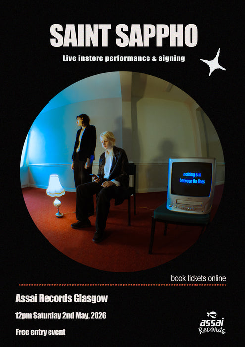 Saint Sappho Between The Lines Instore Performance & Signing 12pm Saturday 2nd May 2026