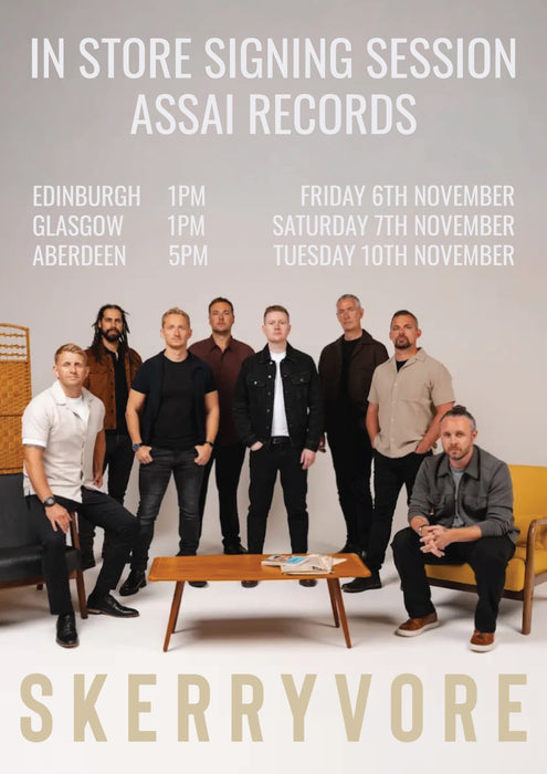 Skerryvore Beautiful Mistakes Instore Signing Session Aberdeen Priority Entry with Pre-Order (5pm Tuesday 10th November 2026)