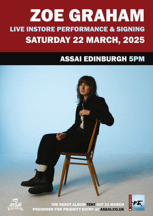 Zoe Graham TENT Instore Performance & Signing Edinburgh (5pm Saturday 22nd March 2025)