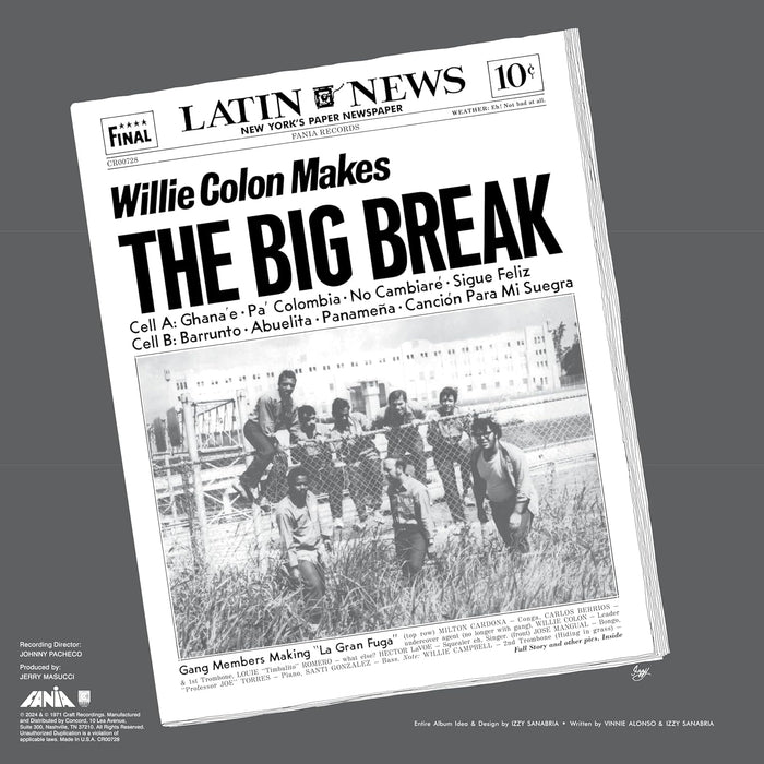 Willie Colon La Gran Fuga (The Big Break) Vinyl LP 2024