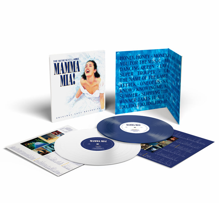 Mamma Mia Original Cast Recording Vinyl LP White and Blue Colour 2025