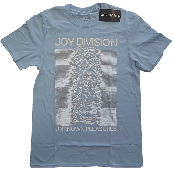 Joy Division Unknown Pleasures Light Blue X-Large Unisex T-Shirt