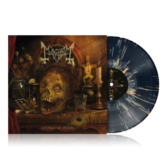 Mayhem Liturgy of Death Vinyl LP Indies Black & Apricot Splatter Colour Due Out 06/02/26