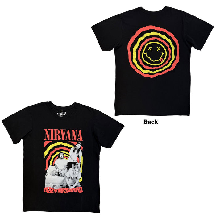 Nirvana Nevermind Bath Tub Black Large T-Shirt