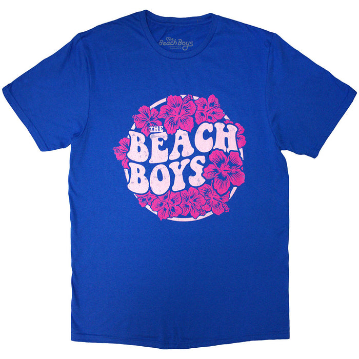 The Beach Boys Floral Print Blue X-Large T-Shirt