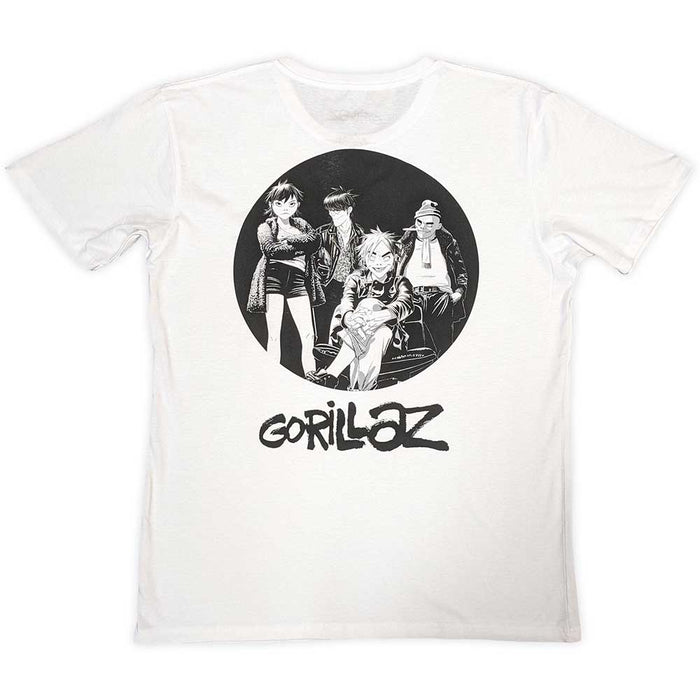 Gorillaz Song Machine Brush Logo White Medium T-Shirt