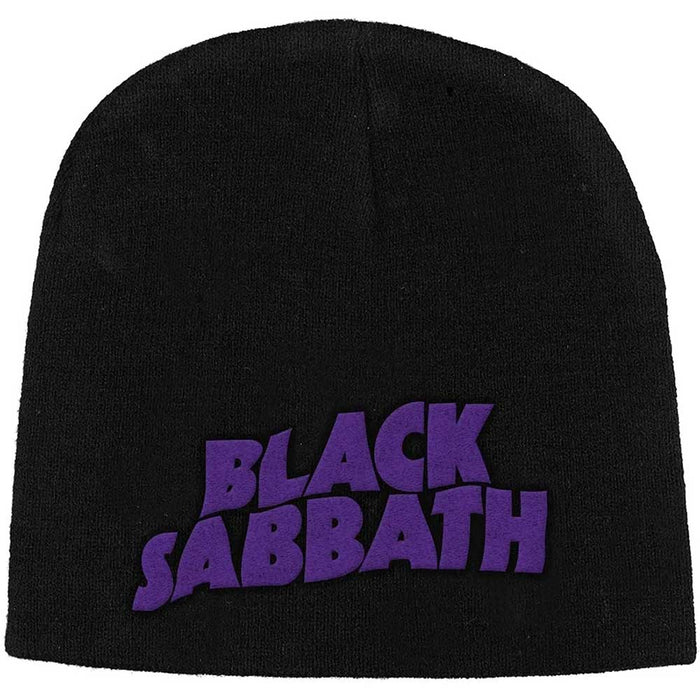 Black Sabbath Purple Logo Black Beanie Hat