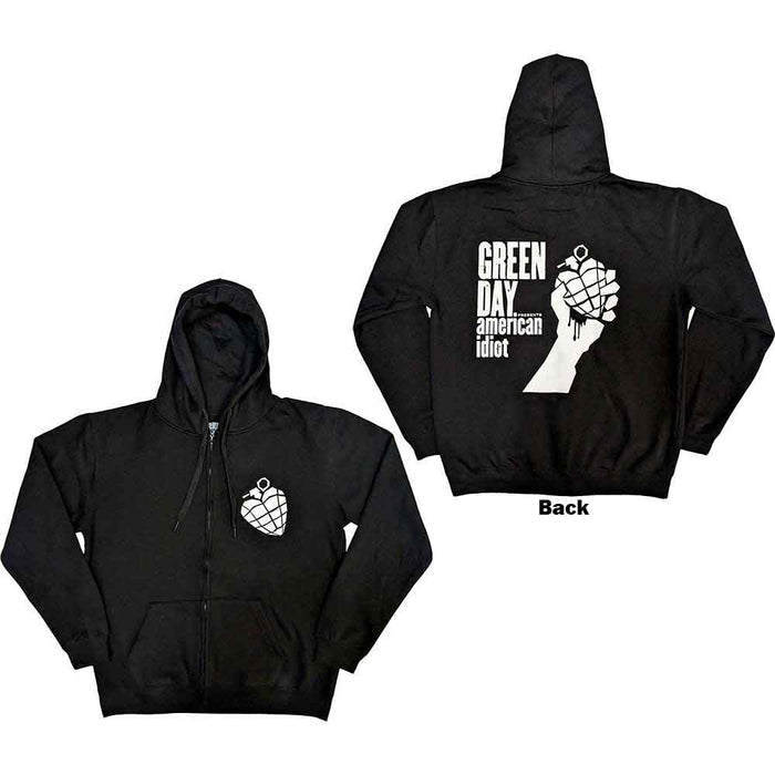 Green Day American Idiot The Musical Black XX-Large Zipped Hoodie