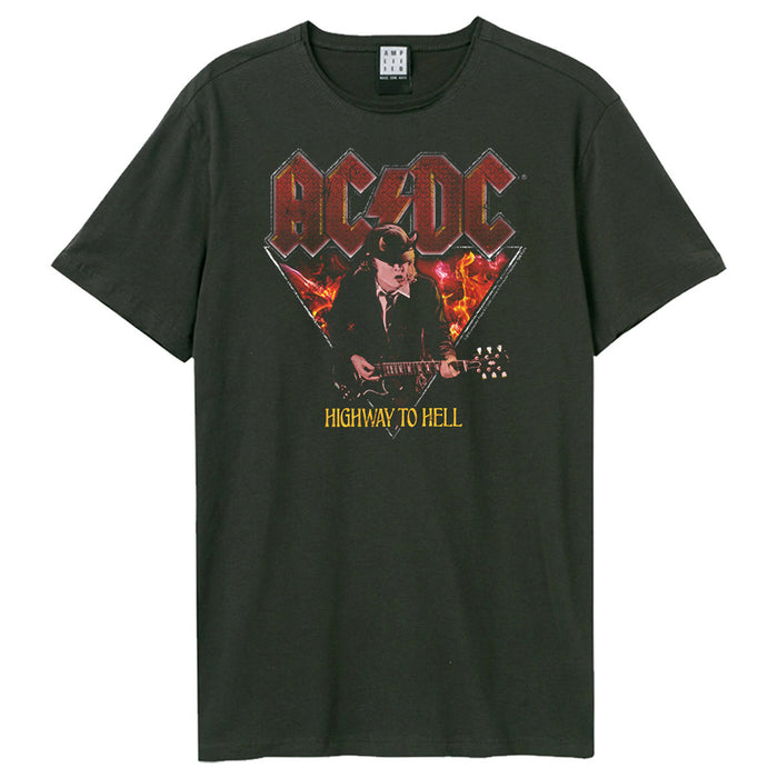 AC/DC Highway To Hell Amplified Charcoal XXL Unisex T-Shirt