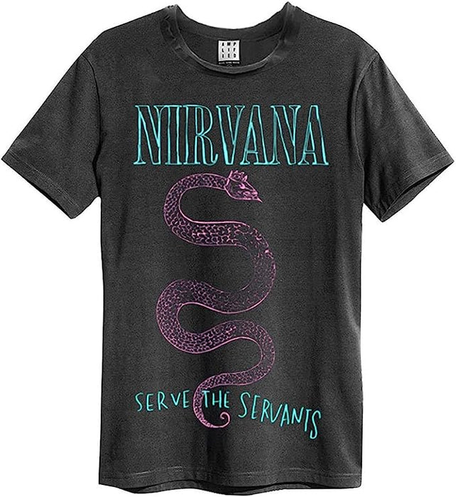 Nirvana Serve The Servants Amplified Charcoal Small Unisex T-Shirt