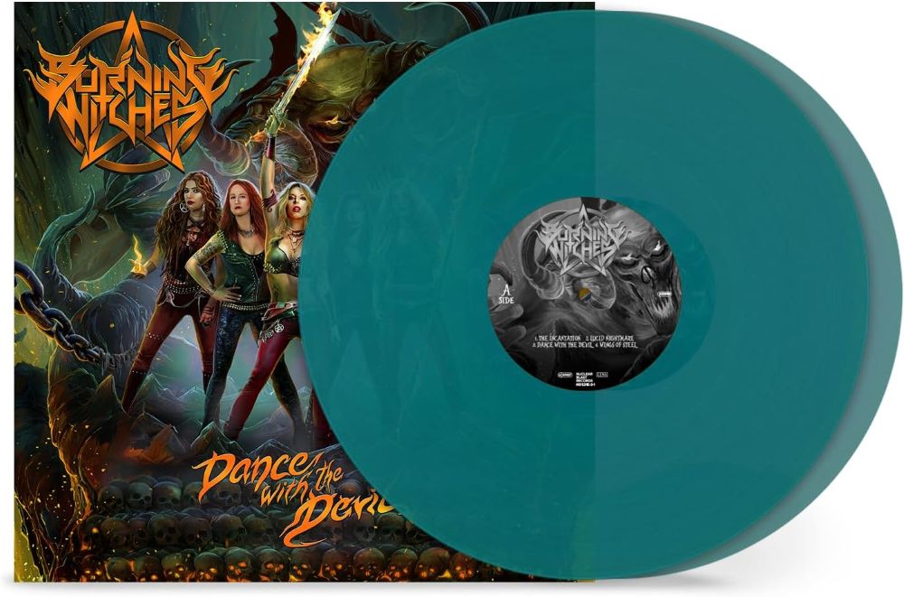 Burning Witches Dance With The Devil Vinyl LP Transparent Green Colour 2025