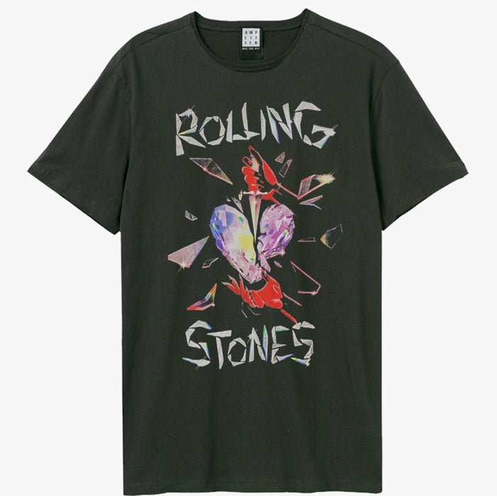 Rolling Stones Hackney Diamonds Amplified Charcoal Large Unisex T-Shirt