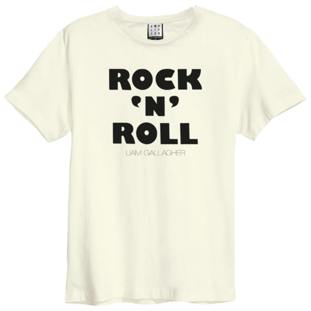 Liam Gallagher Rock N Roll Amplified White Small Unisex T-Shirt