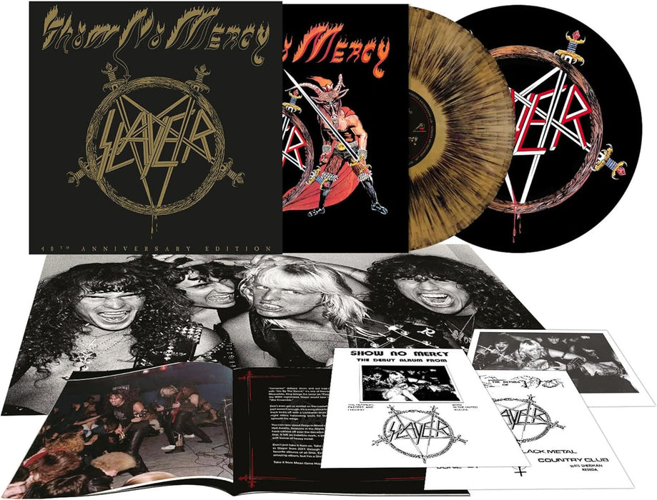 Slayer Show No Mercy Vinyl LP Boxset Gold Black Dust Colour 2024