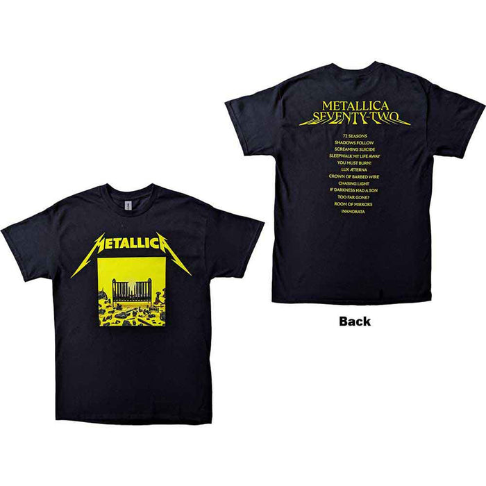 Metallica 72 Seasons Squared Cover Black Medium T-Shirt