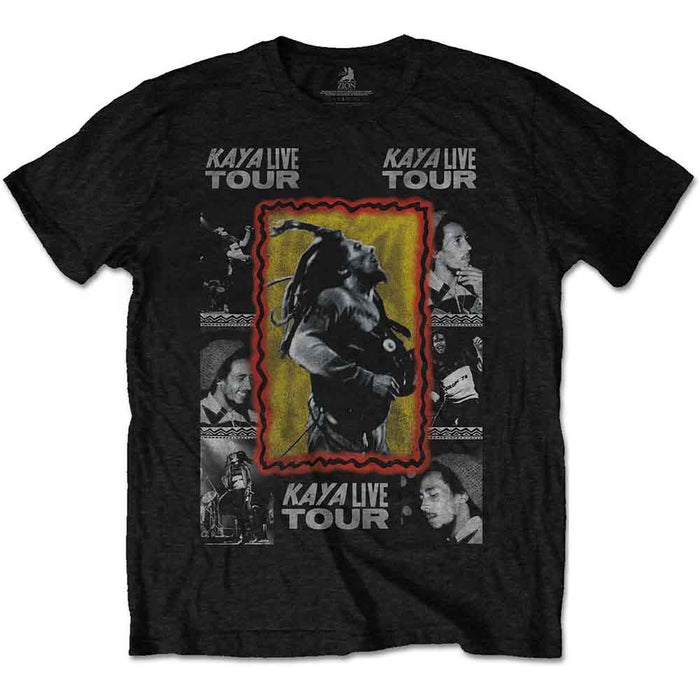Bob Marley Kaya Tour Black X-Large T-Shirt