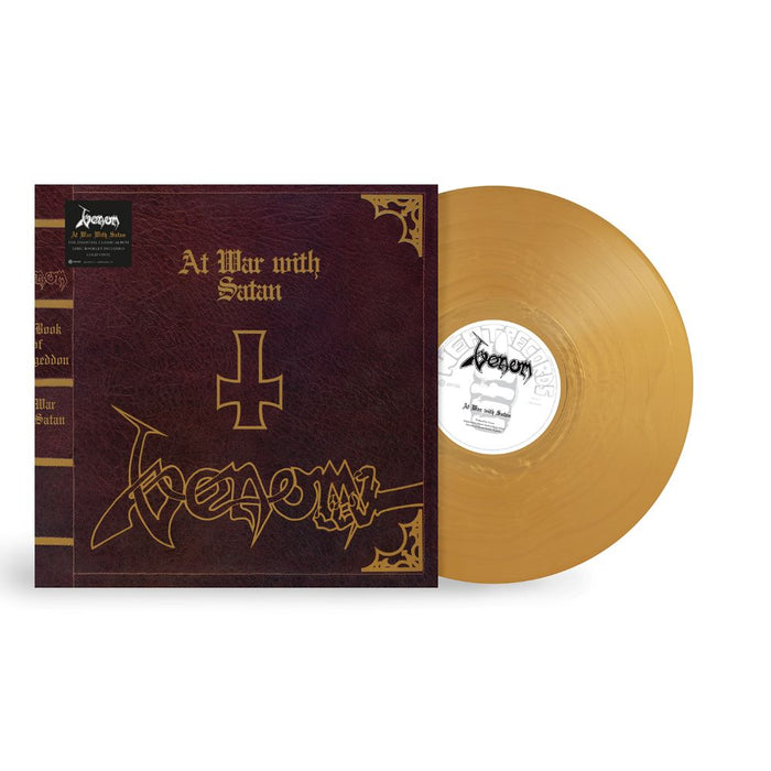 Venom At War with Satan Vinyl LP Gold Colour Due Out 21/08/26