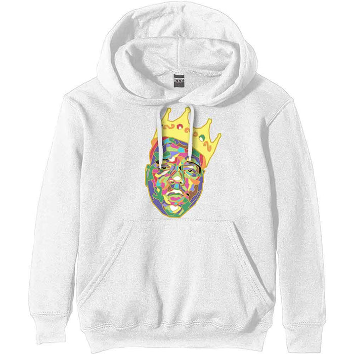 Biggie Smalls Crown White XXX-Large Hoodie