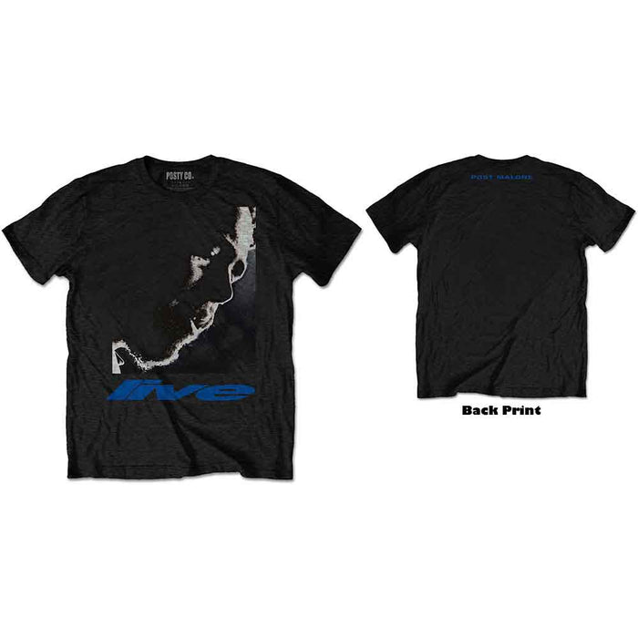 Post Malone HT Live Close-Up Black Large T-Shirt