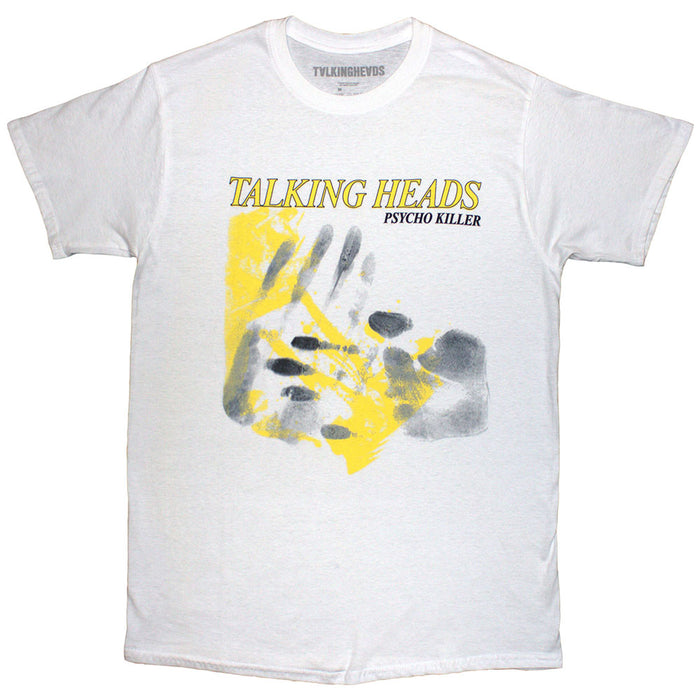 Talking Heads Psycho Killer Hands White Medium T-Shirt