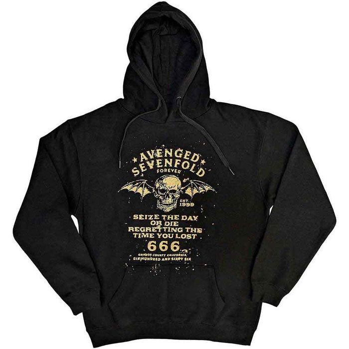 Avenged Sevenfold Seize The Day Black Small Hoodie