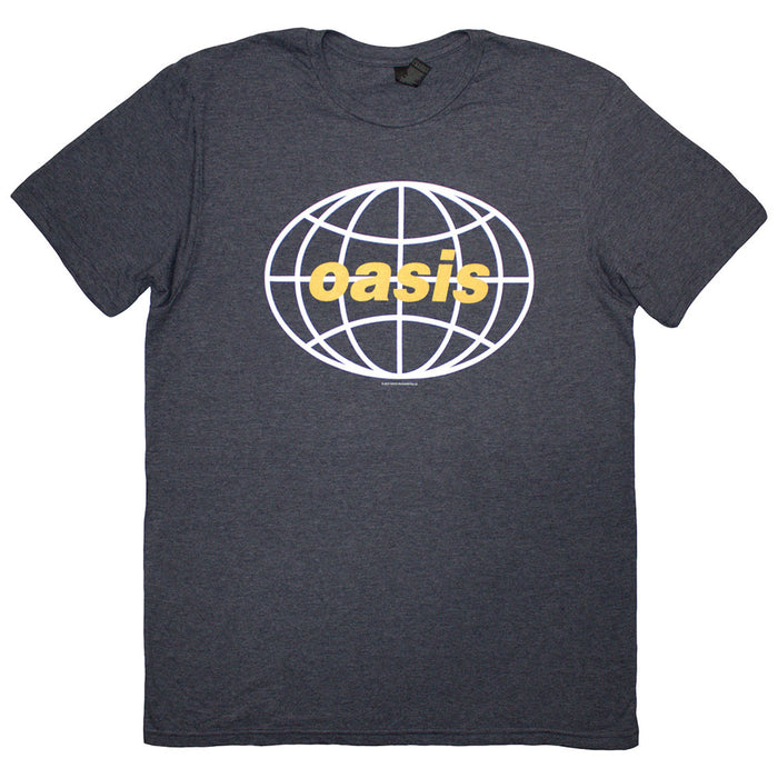 Oasis Globe Logo Navy Blue Large T-Shirt