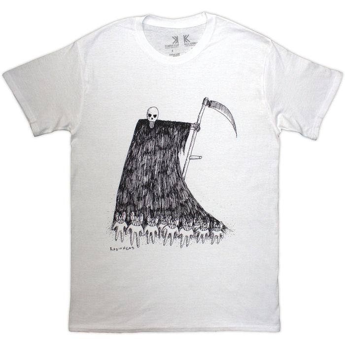 Radiohead Grim Reaper White Large T-Shirt