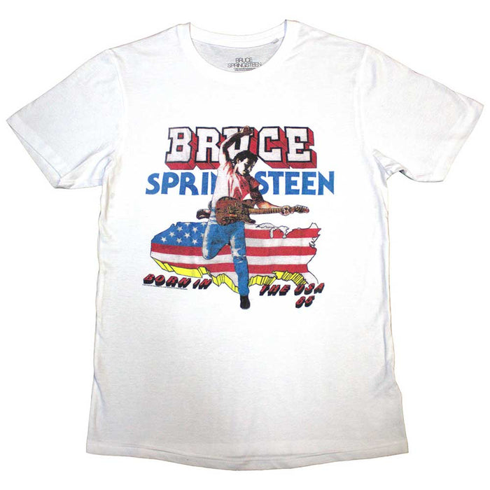 Bruce Springsteen Born In The USA White XL Unisex T-Shirt