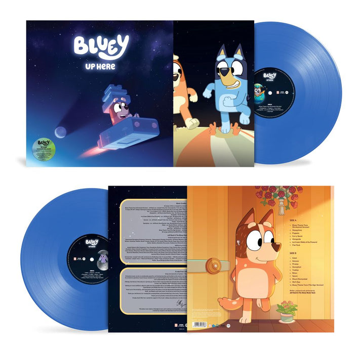 Bluey Up Here Vinyl LP Translucent Blue Colour Due Out 27/03/26
