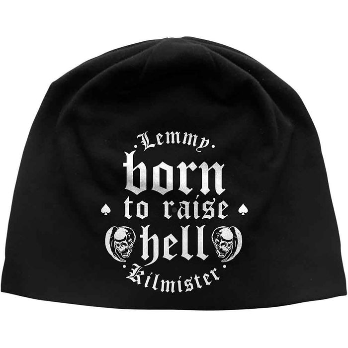 Lemmy Born To Raise Hell Black Beanie Hat