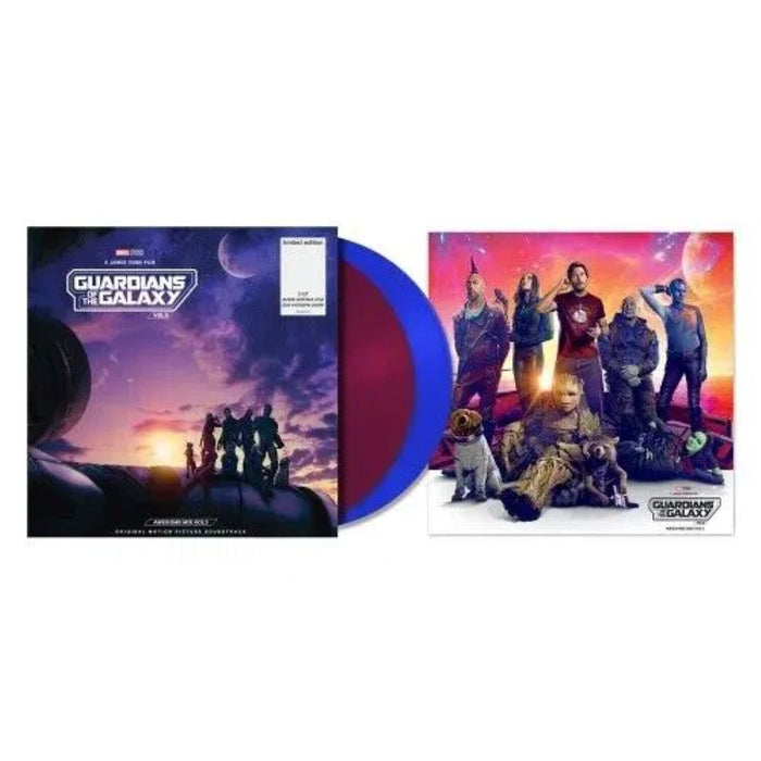 Guardians Of The Galaxy Vol. 3: Awesome Mix Vol. 3 Vinyl LP Purple & Blue Colour + Poster 2023