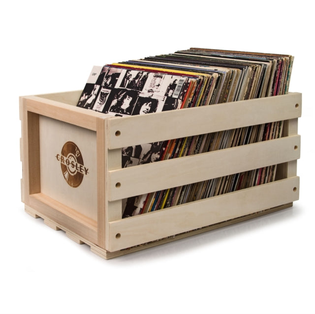 12" Vinyl Record LP Wooden Storage Crate By Crosley