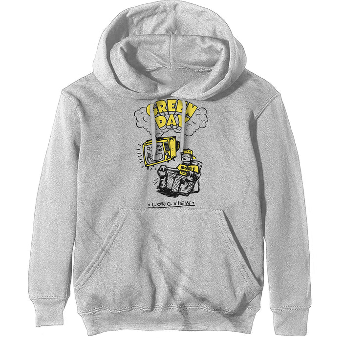 Green Day Longview Doodle Grey Medium Hoodie