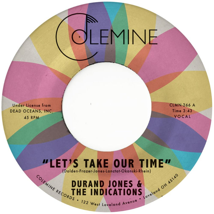 Durand Jones & The Indications Let's Take Our Time / Flower Moon 7" Vinyl Single Indies Random Colour 2026
