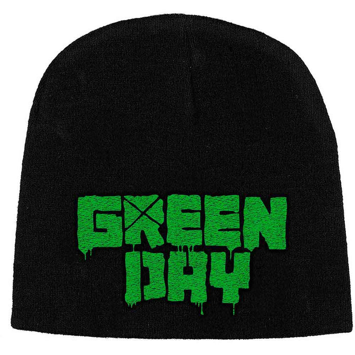 Green Day Logo Black Beanie Hat