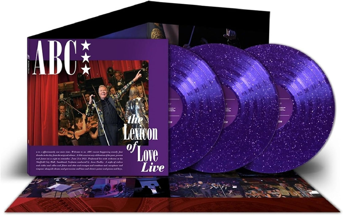 ABC The Lexicon of Love Live - 40th Anniversary Live at Sheffield City Hall Vinyl LP Purple Sparkle Colour 2023