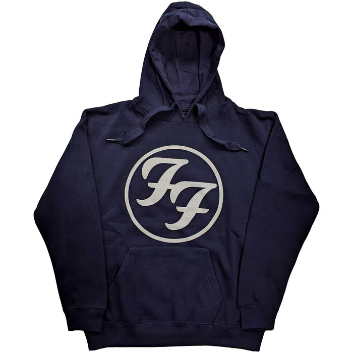 Foo Fighters Logo Navy Blue X-Large Hoodie