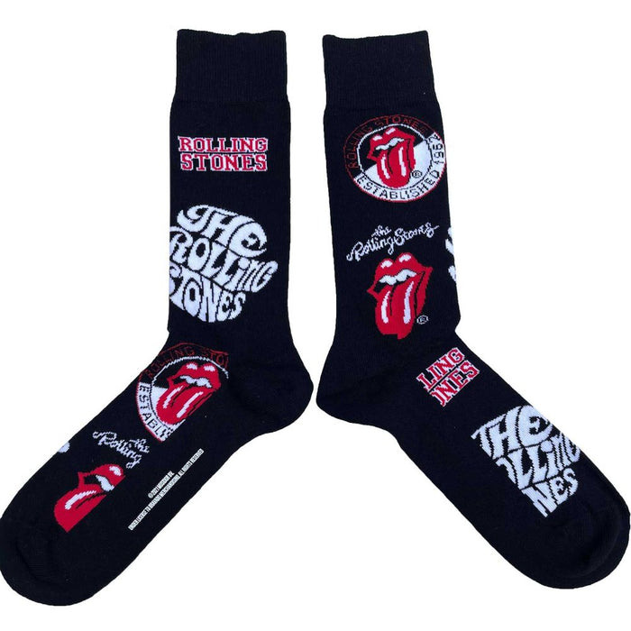 The Rolling Stones Unisex Ankle Socks: Logos (Uk Size 7 - 11)