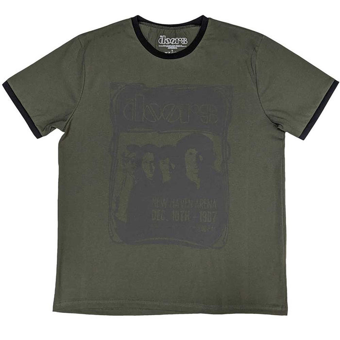 The Doors New Haven Frame Ringer Khaki Green X-Large T-Shirt
