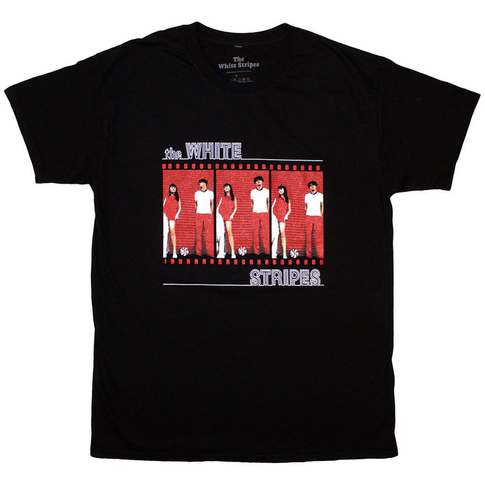 The White Stripes Film Strip Black Small T-Shirt