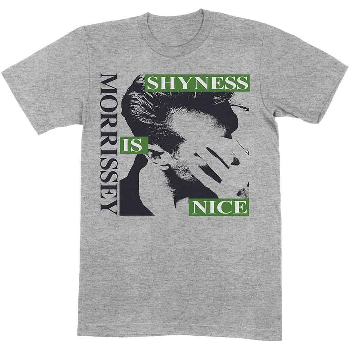 Morrissey Shyness Is Nice Grey Small T-Shirt