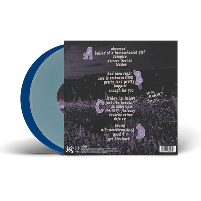 Olivia Rodrigo Live from Glastonbury (a BBC Recording) Vinyl LP Light Blue & Cobalt Colour 2025