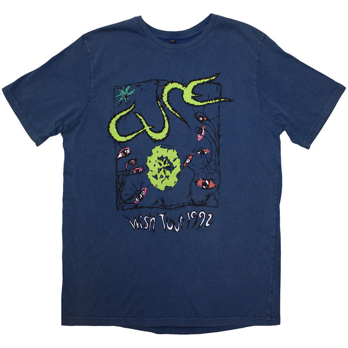 The Cure Wish Tour '92 Stone Wash Denim Blue Large T-Shirt