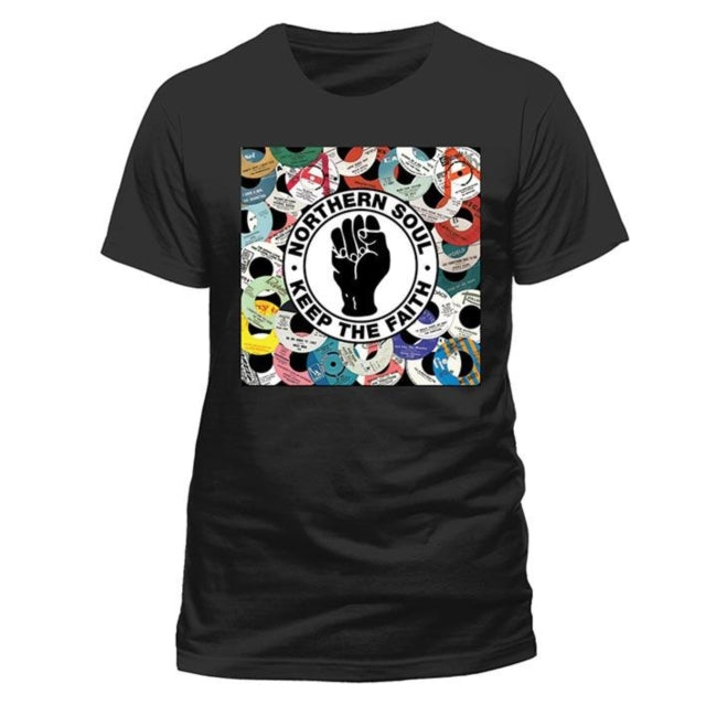Northern Soul Label Keep The Faith Black X-Large Unisex T-Shirt