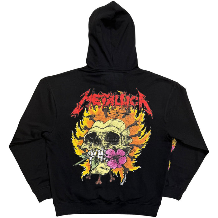 Metallica Flower Skull Black XX-Large Hoodie
